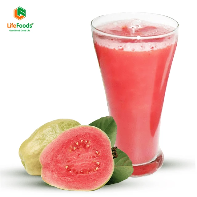 Feature style package price storage purity wholesale puree Frozen Guava Puree Lifefoods from Vietnam