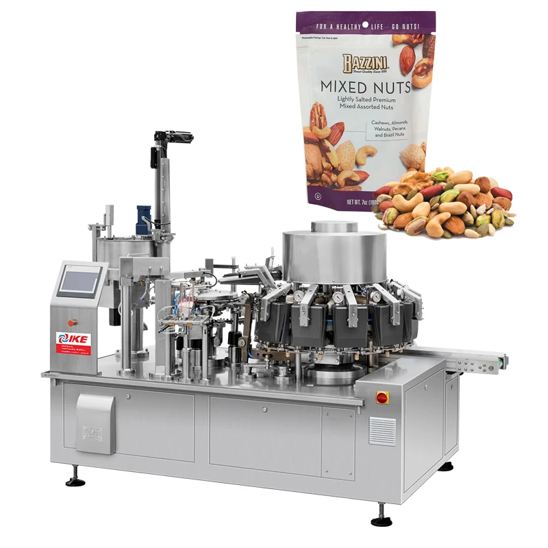 Automatic Vffs Food Pouch Potato Chips Cashew Nuts Corn Packing Machine with Multihead Weigher