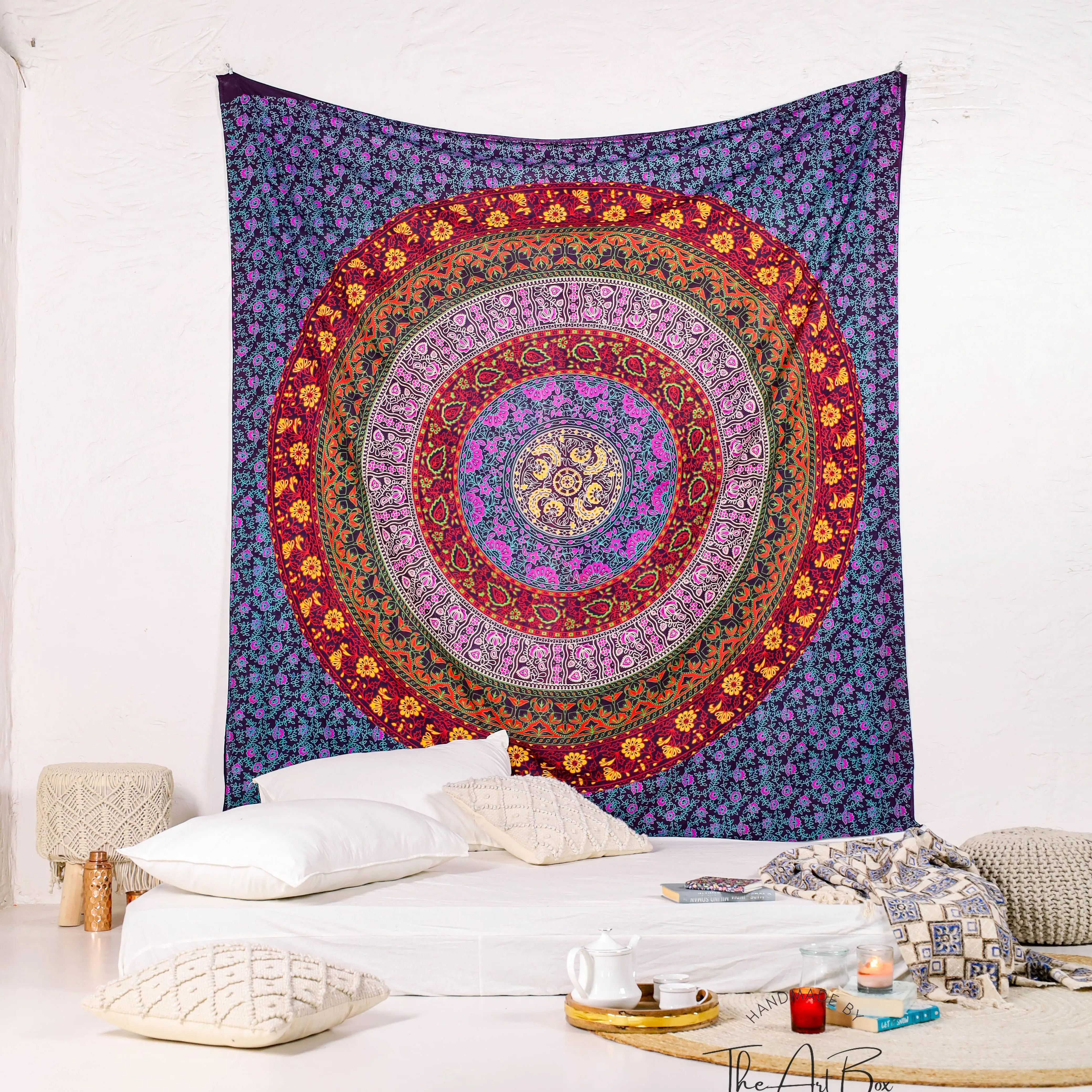 Trendy Handmade Ethnic Textile Tapestry For Wall Decor Modern Artistic Tapestry Woven Wall Art Textile Wall Hanging Tapestry