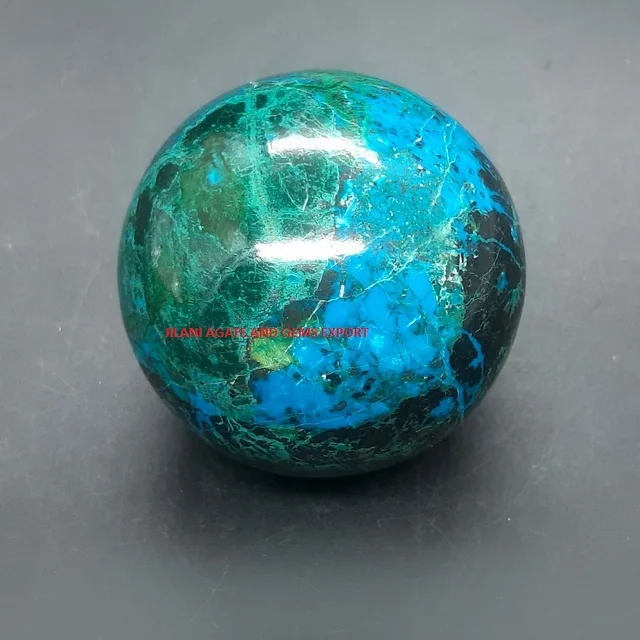High Quality Polishing Chrysocolla Agate Sphere  | Beautiful Peruvian Crystal Stone Spheres  | By From Jilaniagate