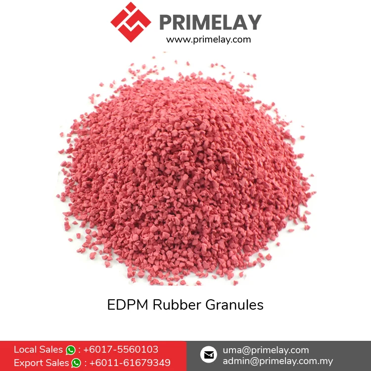 Excellent Quality Rubber Raw Materials Outdoor Playground Surface Flooring Virgin EPDM Elastic Rubber Granules from Malaysia