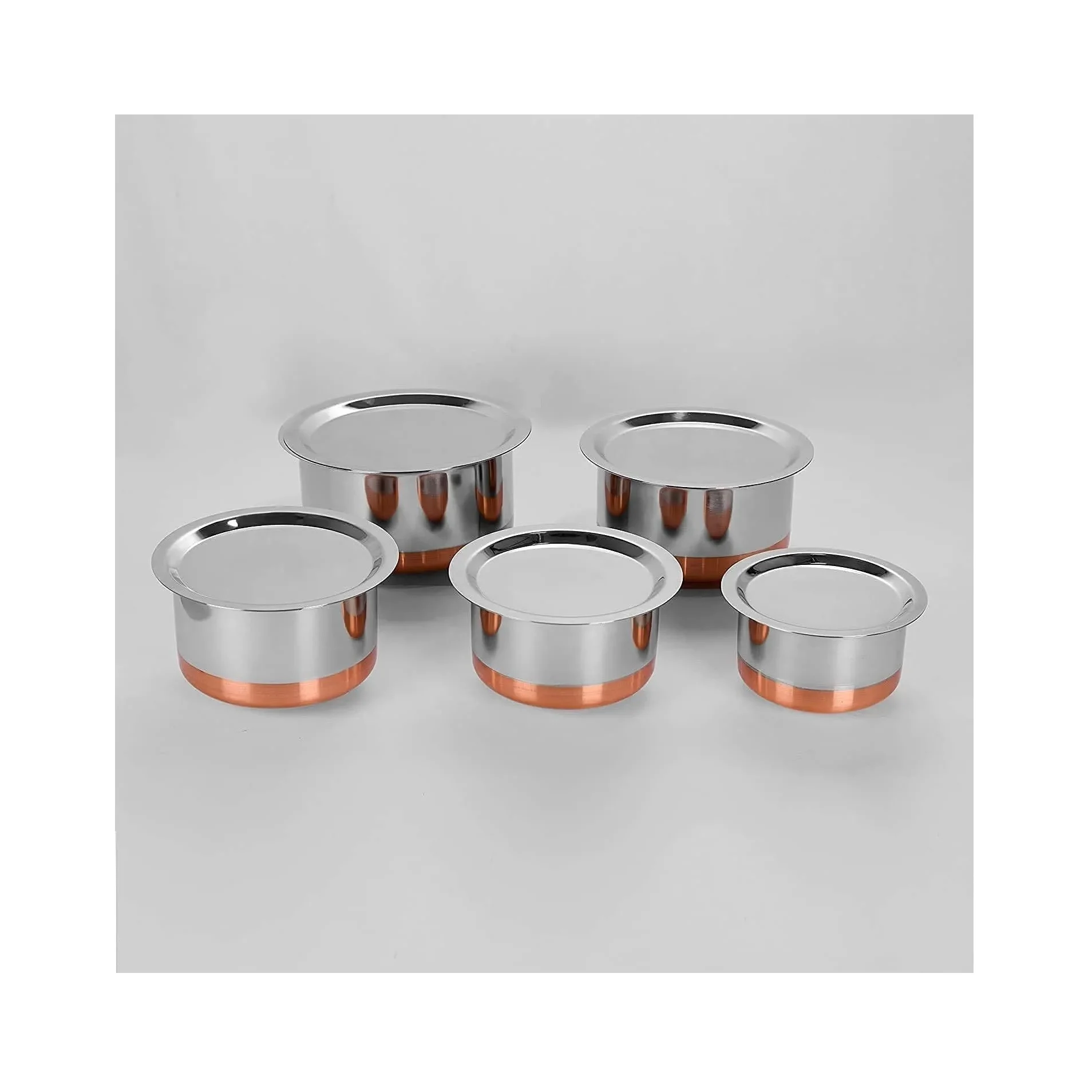 Stainless Steel Cooking Pot Round Shape Handmade Designer Food Pot Classic Stylish Wholesale Luxury metal Cooking Pot