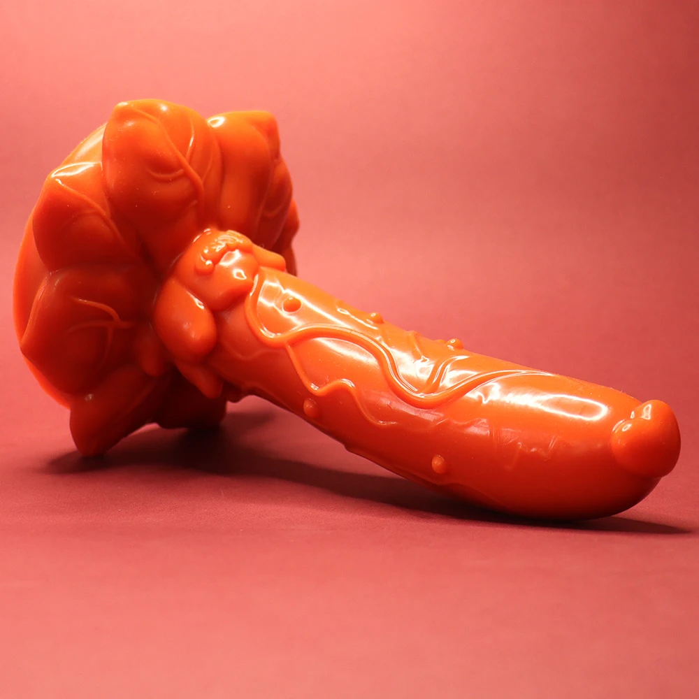 Aimitoy Wholesale  Rose Shape Flower Toys Sex Adult Fantasy Big Anal Silicone Dildo Sex Toys for Woman Monster Sex Toys Dildos