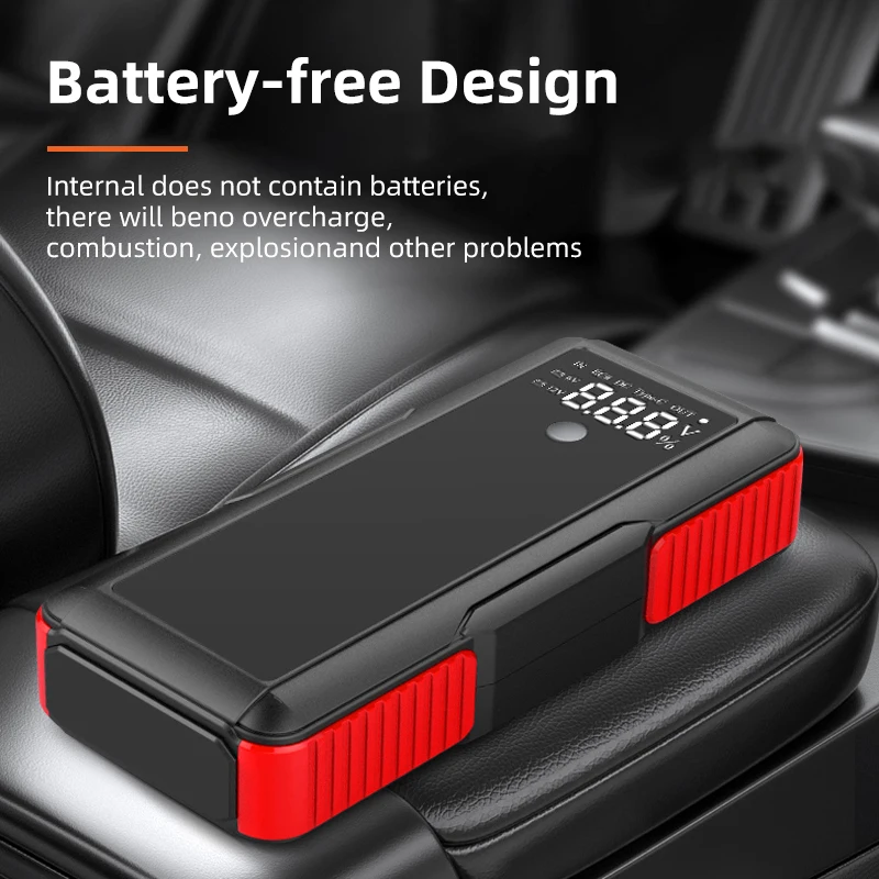 Jumper Box 1000a Amp Car Battery Starter Super Capacitor Jump Starter