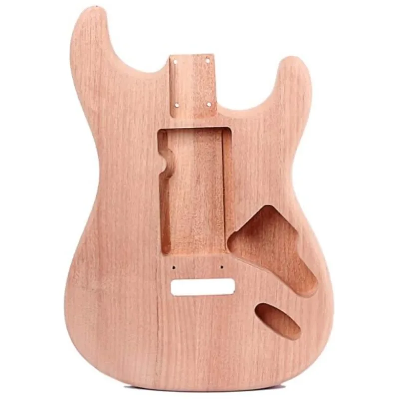 Unfinished Guitar Body Wood Electric Guitar Replacement DIY Guitar ST Style DIY Accessory