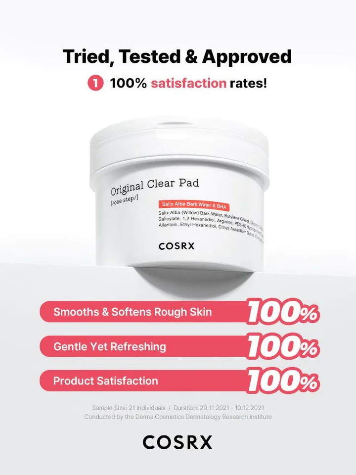 [COSRX ]  One Step Original Clear Pad 70 Pads   Korean Best selling No Parabens No Sulfates No Phthalates