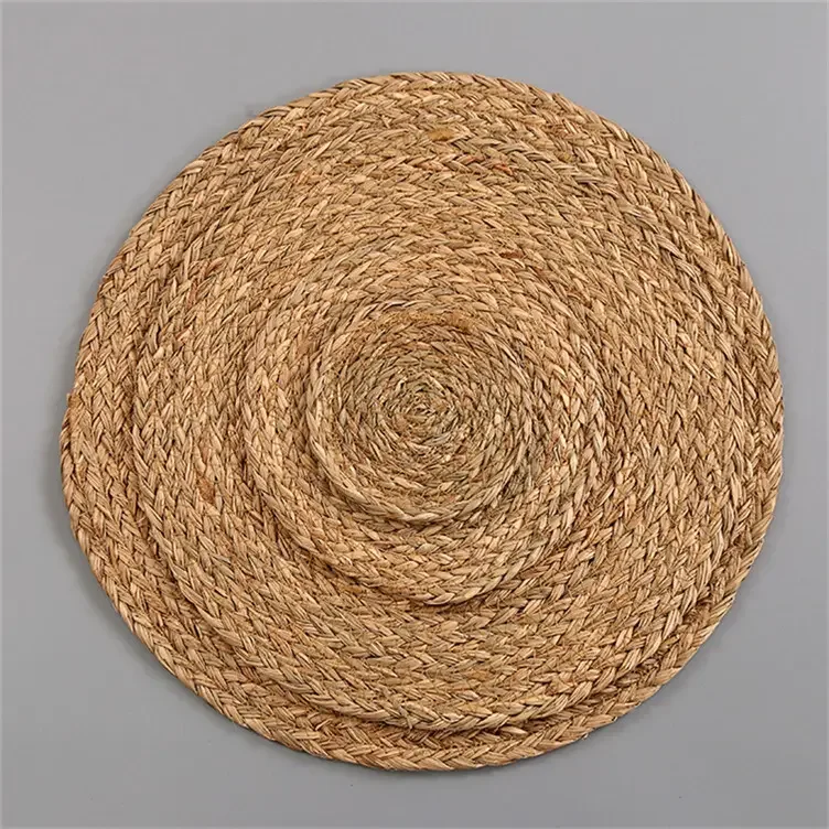 Wicker Wholesale Sets Straw Placemats Water Hyacinth Seagrass Coasters Handmade Products Wedding Table Decoration & Accessories