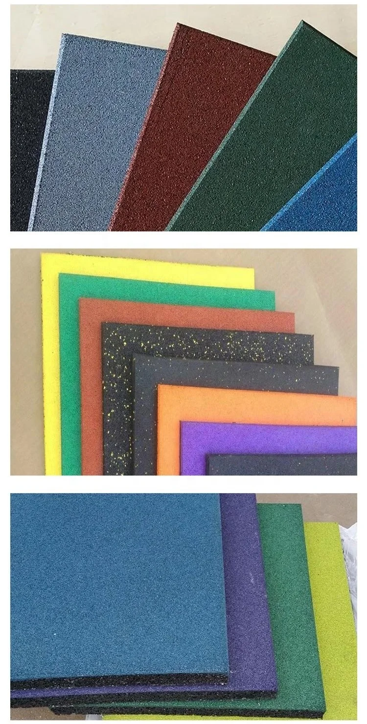 compassarmor Solid color rubber floor mat Premium Soundproof Fireproof Laminate Rubber Flooring Underlayment EPDM and SBR rubber