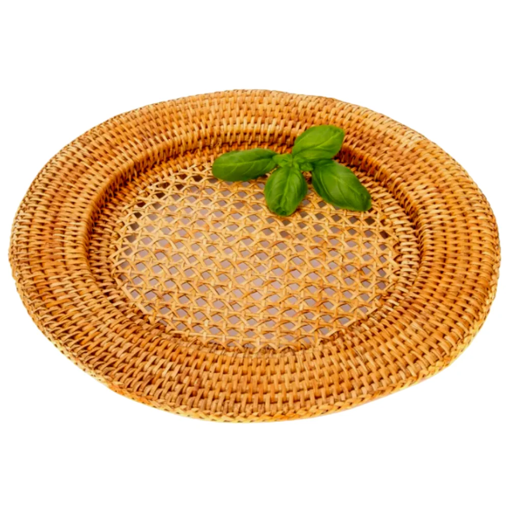 CHEAP PRICE Wholesale Natural Seagrass Rattan Placemats Round Woven Placemats For Dining Tables Made In Vietnam
