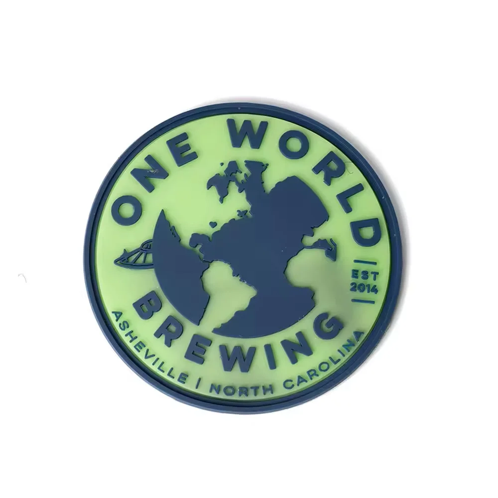 New Arrival Custom Solid Colors Letter Logo 3D Rubber Silicone Patches Your Own Requirements And Details