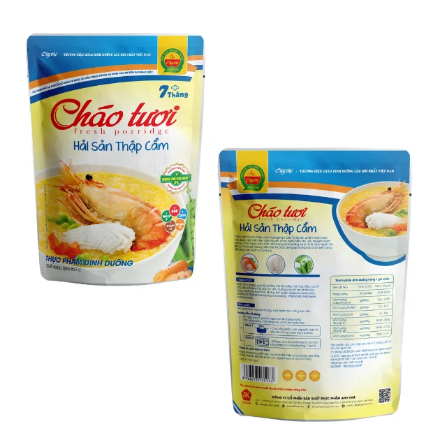 Mixed Seafood baby porridge Hot selling natural color ready to eat ISO VIETGAP HACCP packing in bag from Vietnam Manufacturer