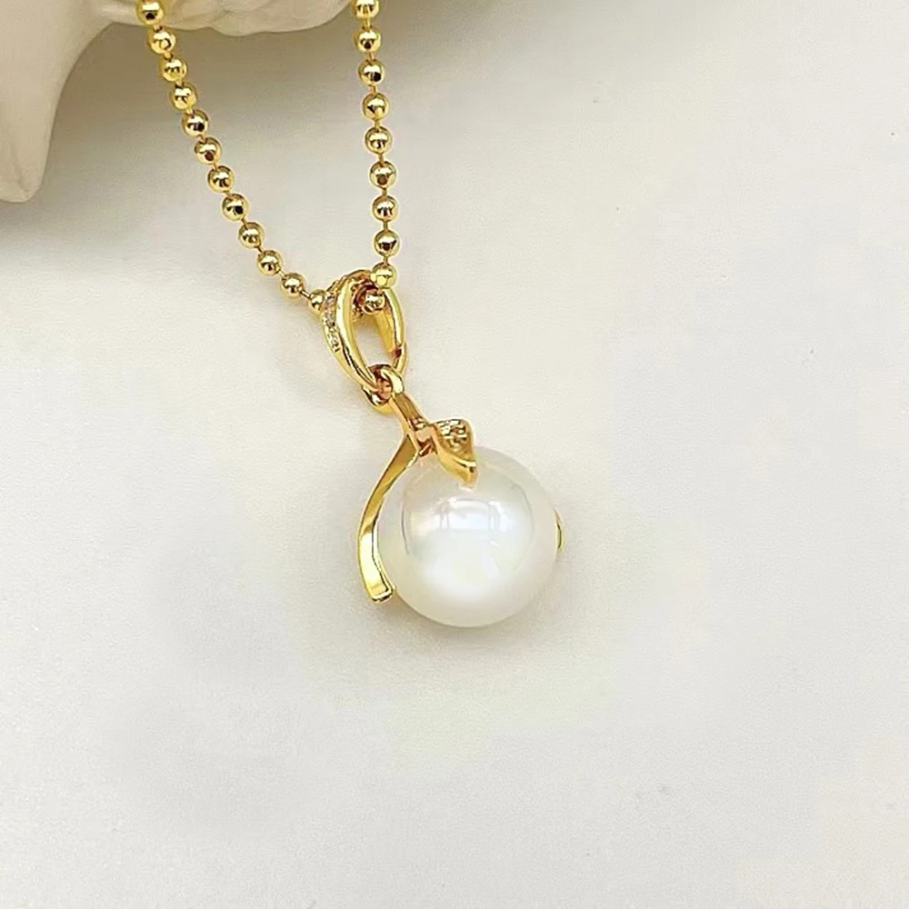 Pearl Conch Angel Four Leaf Clover Necklace  jewelry set for woman