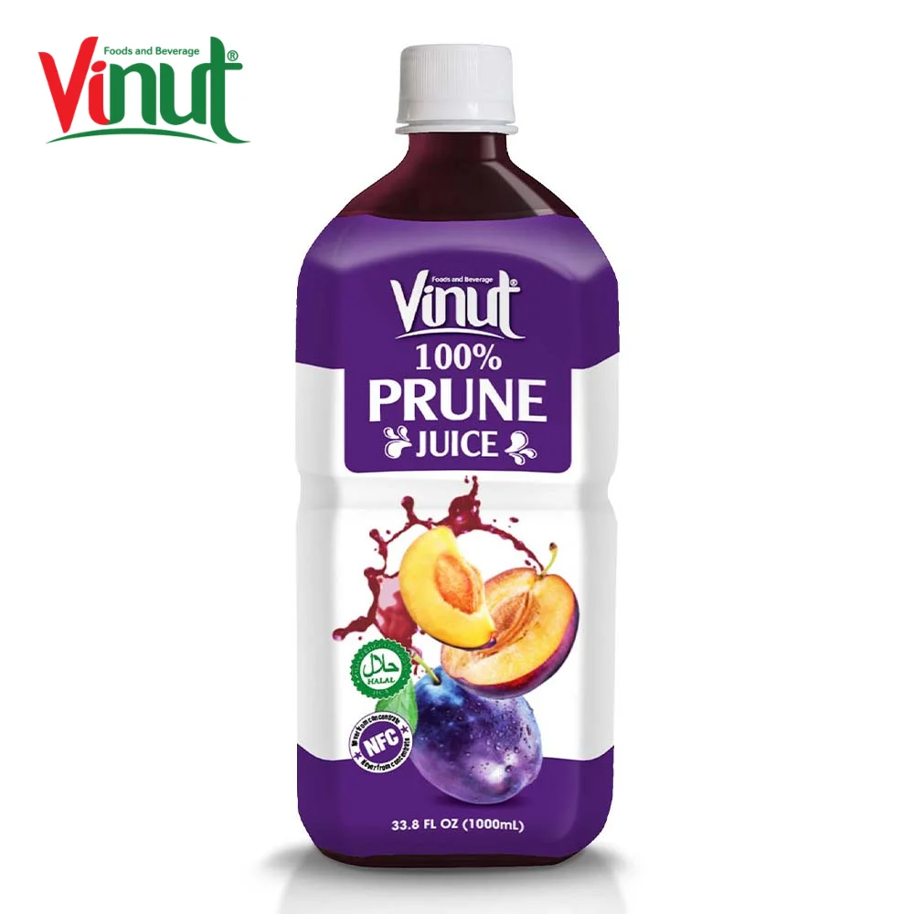 Best Manufacturer Supplier from Vietnam 1000ml Pet Bottle Vinut 100% Prune Juice From Nature with Fresh Taste