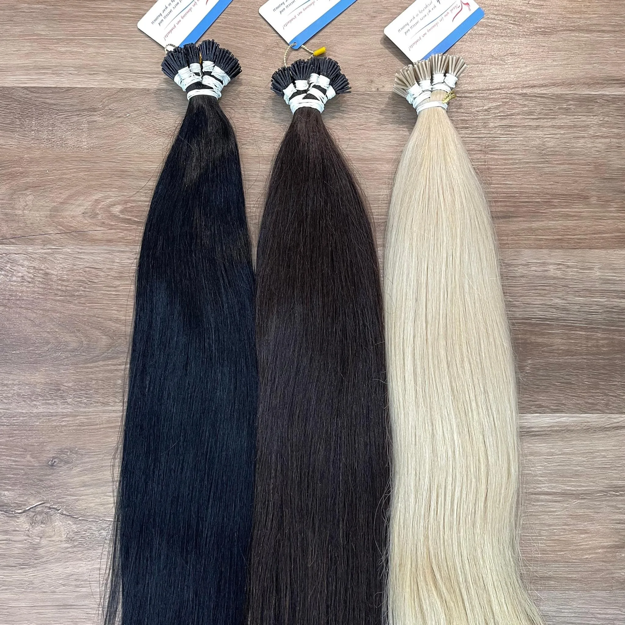 Top Selling 100% Vietnamese Human Hair Wholesale Price Keratin Tip Hair Extensions  4-40 Inches No Shedding, No Tangle, No Scam