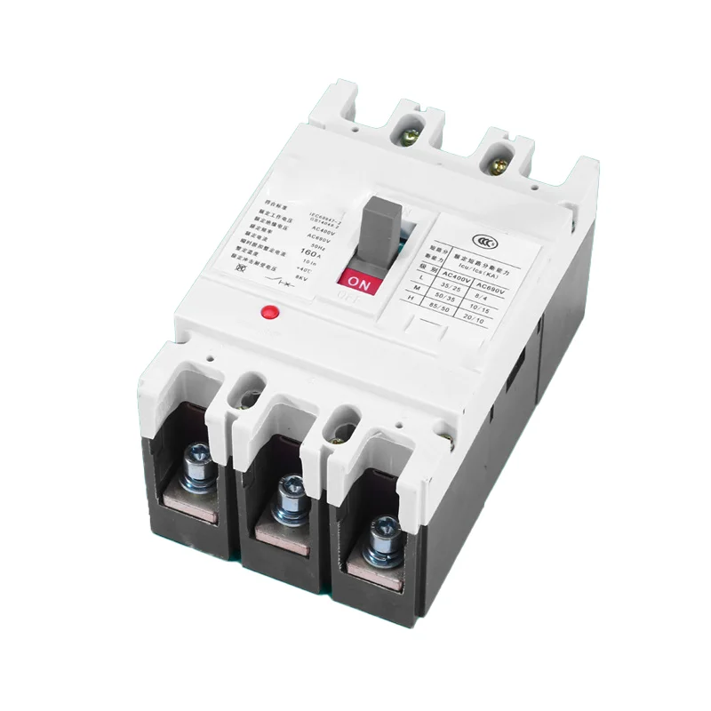 Motor Protection Ac 4p Busbar Mccb Case Circuit Breaker