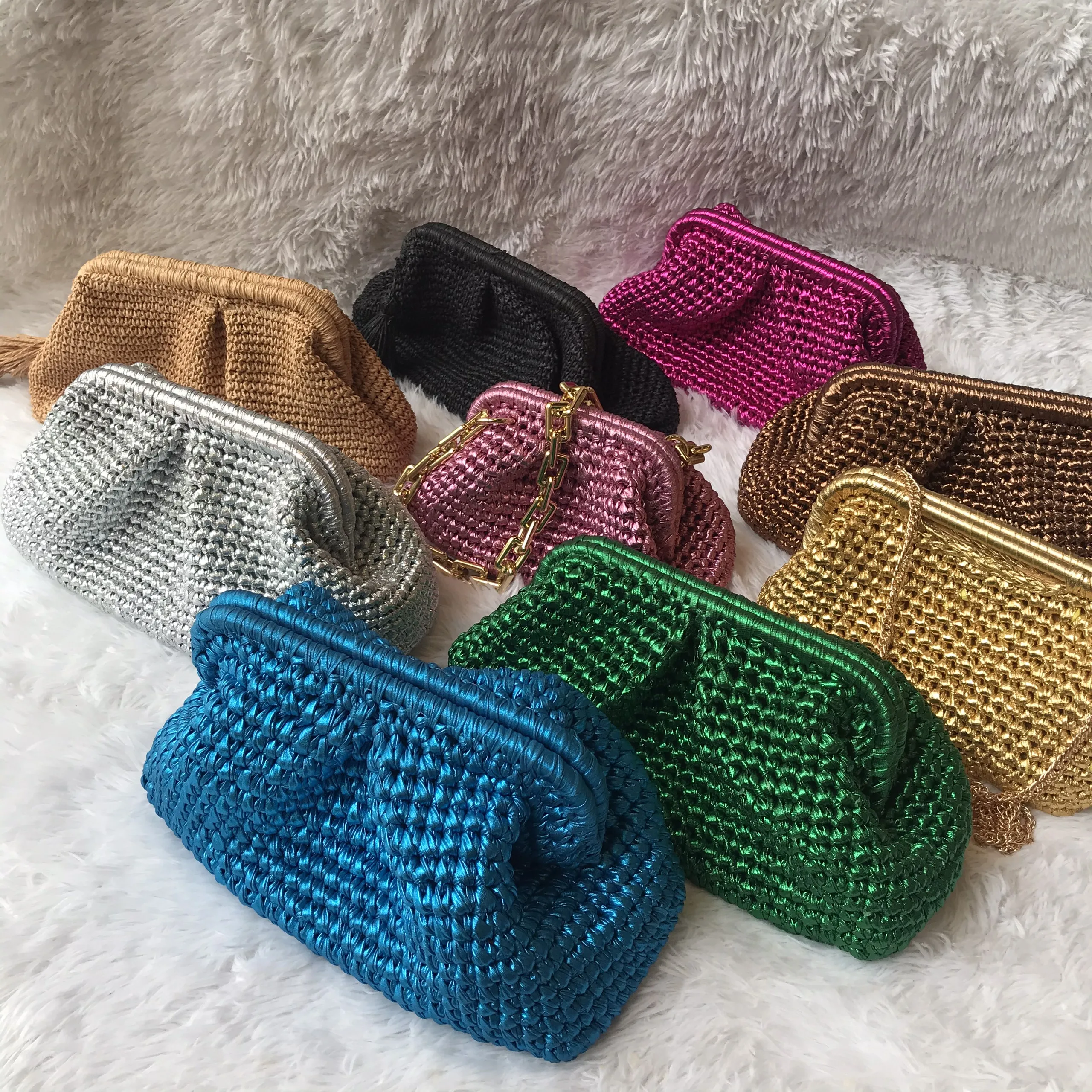 French rattan straw bag sling purse Pastoral style woven Cross-body Bag seaside holiday handbag raffia straw bags