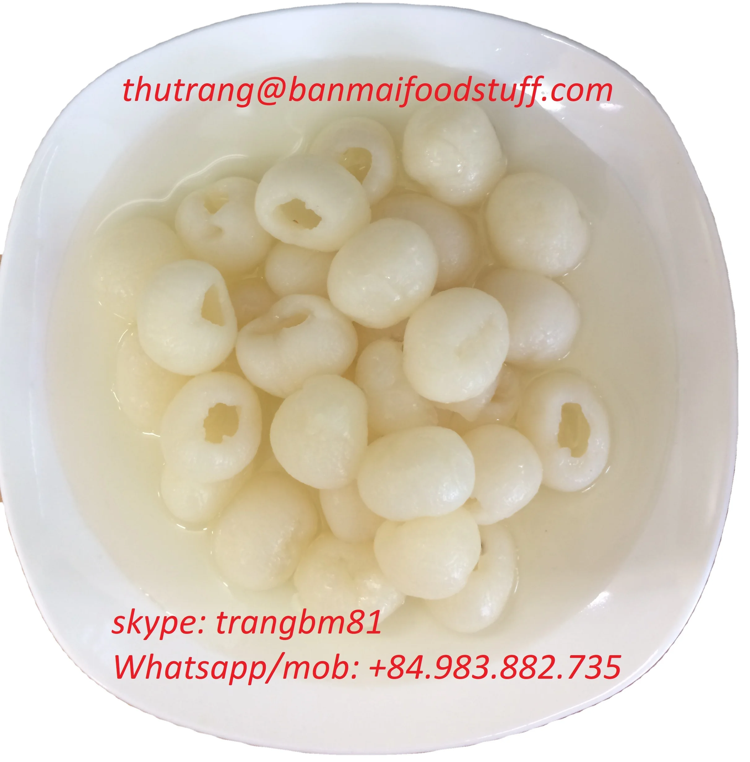 VIETNAM CANNED PITTED LONGAN SEEDLESS IN SYRUP,  WHITE COLOUR, CHOICE QUALITY GRADE, OEM ODM PACKING