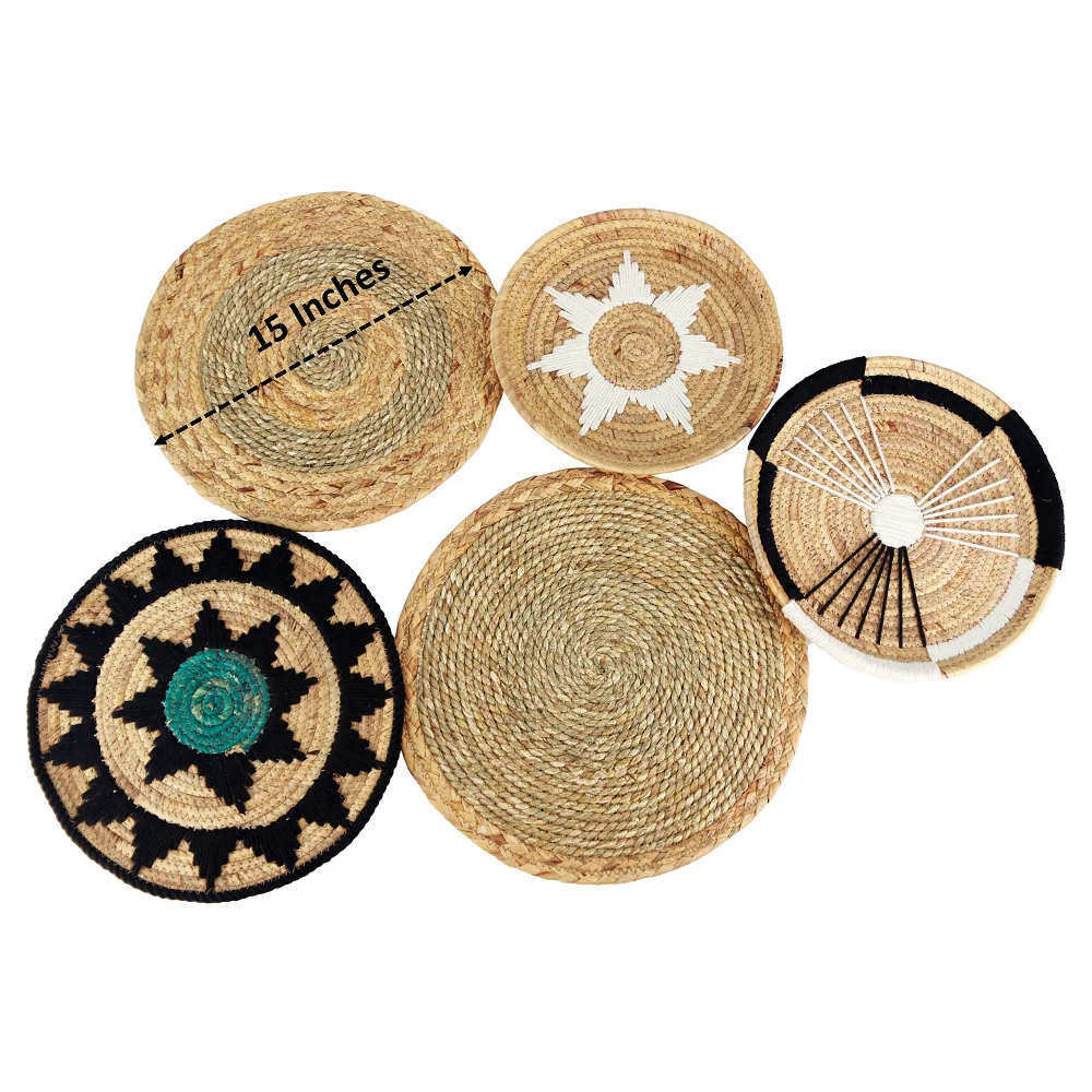 Однотонные льняные коврики