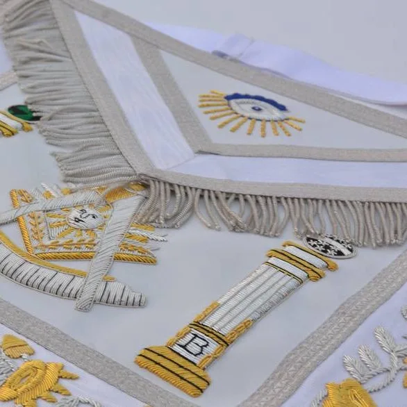 Masonic Regalia lodge master apron Craft Master Masons MM Apron Officer Collar bags Blue masonic apron