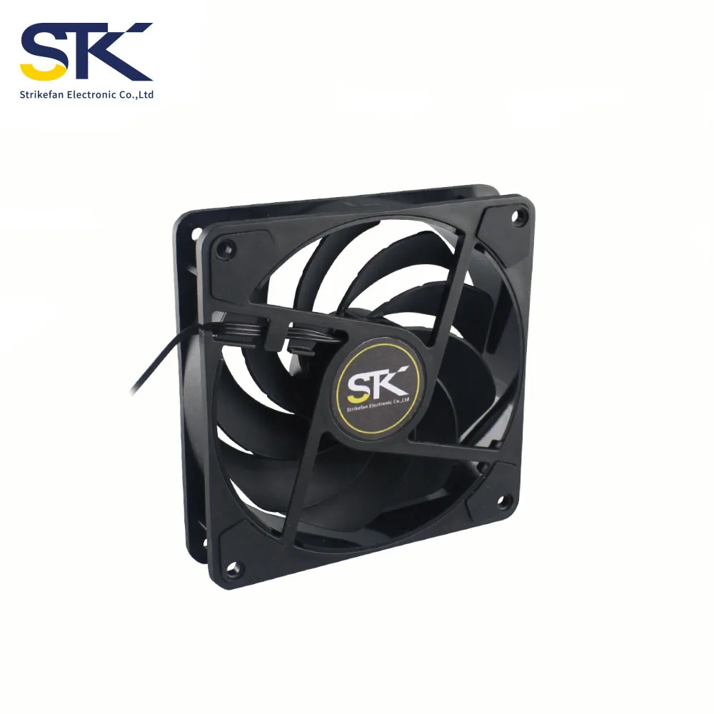STK RGB Fan 120x120x25mm Black Case Fan WRB Bearing