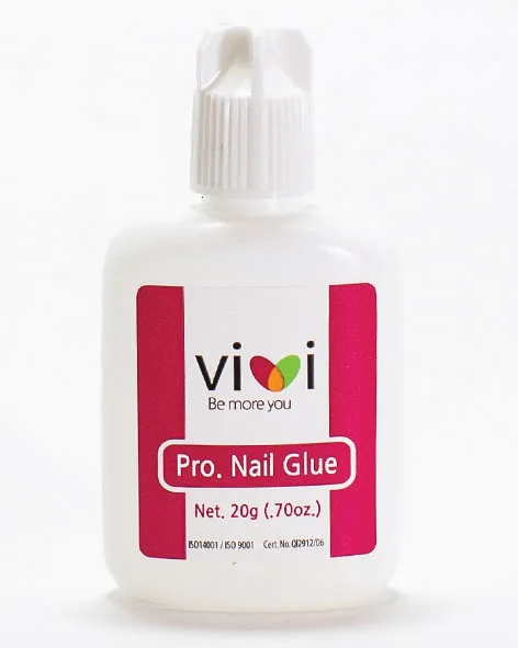 Pro Nail Glue 20g maximum strength fast set formula no clog bottle made in Korea