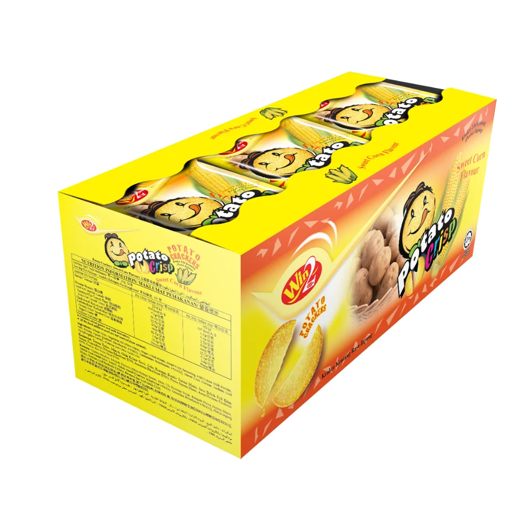 Win Win Brand Baked Potato Crisp Cracker Sweet Corn Flavour 600g