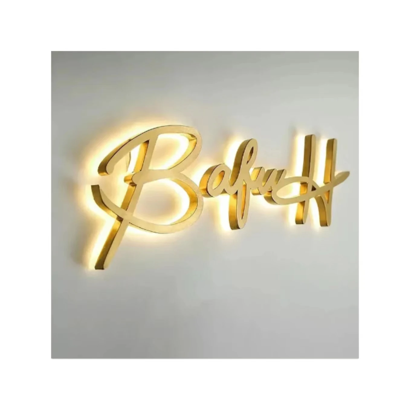 Business Sign 3D Metal Backlit  Acrylic Business Sign Office 3D Logo 3d illuminate Sign