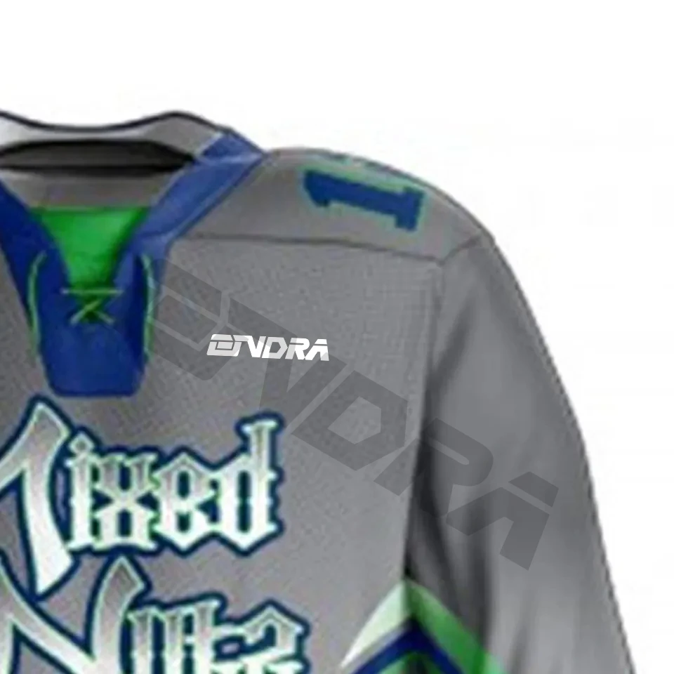 Men Hockey Jersey Kids Men Bulk Goalie Custom Made Plain Practice Team Set Reversible Mesh Ice Hockey Jerseys Sublimated