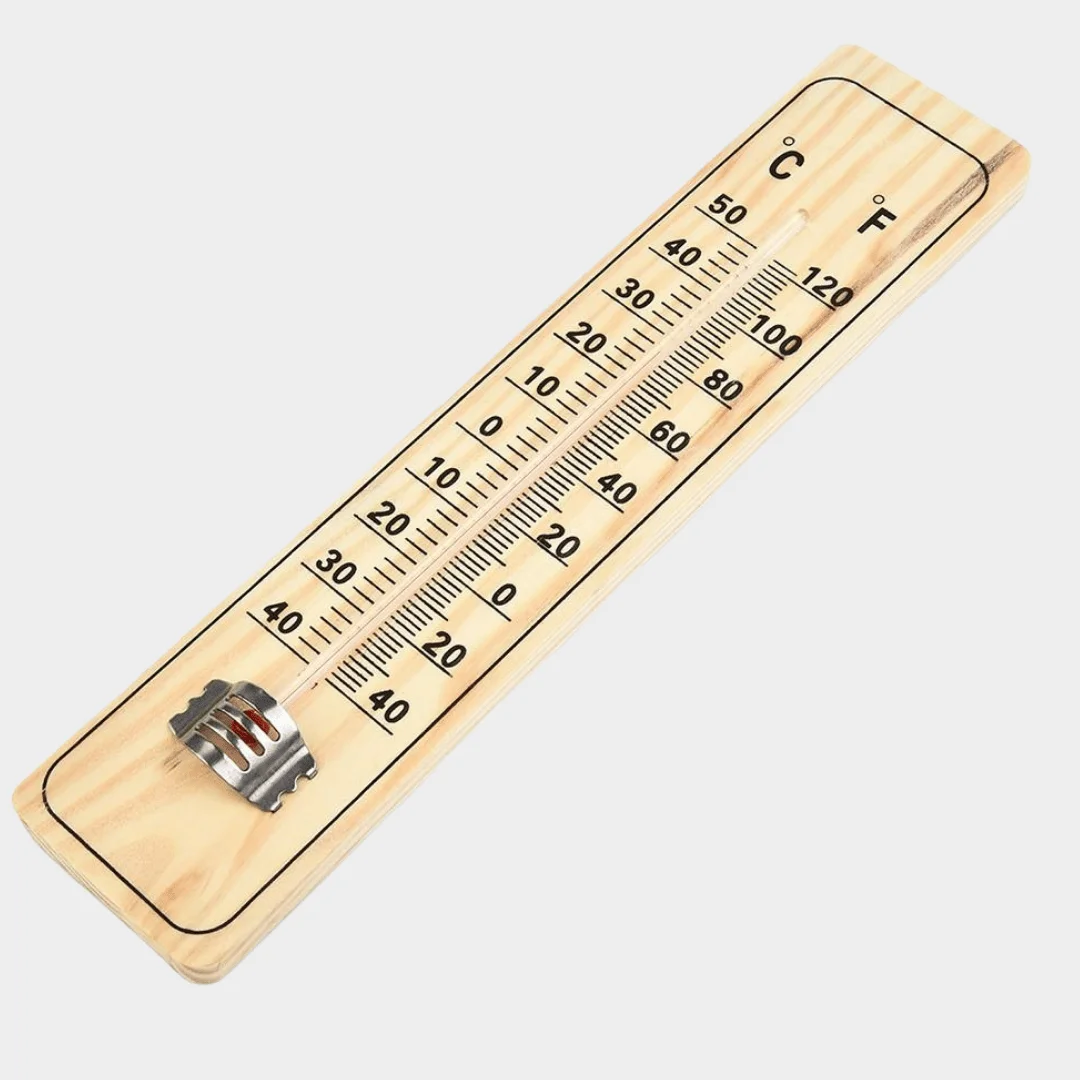 Деревянный Крытый Открытый термометр предлагает классический естественный вид
