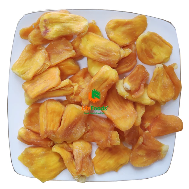 Natural healthy dried fruits snacks Soft dried jackfruit Lifefoods from Vietnam