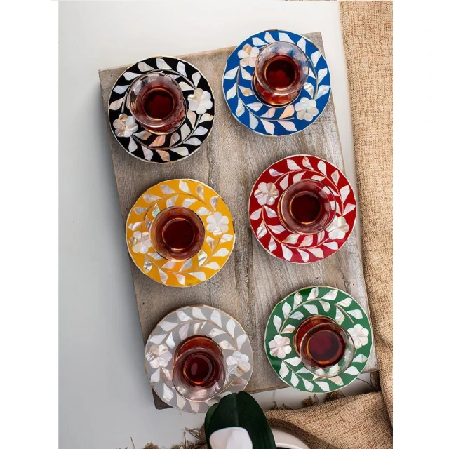 Charger Plats Best Selling Product of Eid Chocolate Serving Tray Plate Bone Inlay & Mother Of Pearl Handmade India