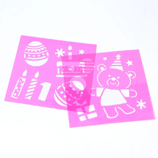 Custom reusable PET stencils kids stencil for painting