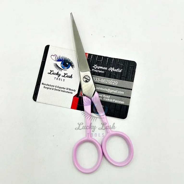 New Arrivals Professional Grooming Barber Scissors pink handle Stainless Steel dull finish Hair Cutting Scissors private logo