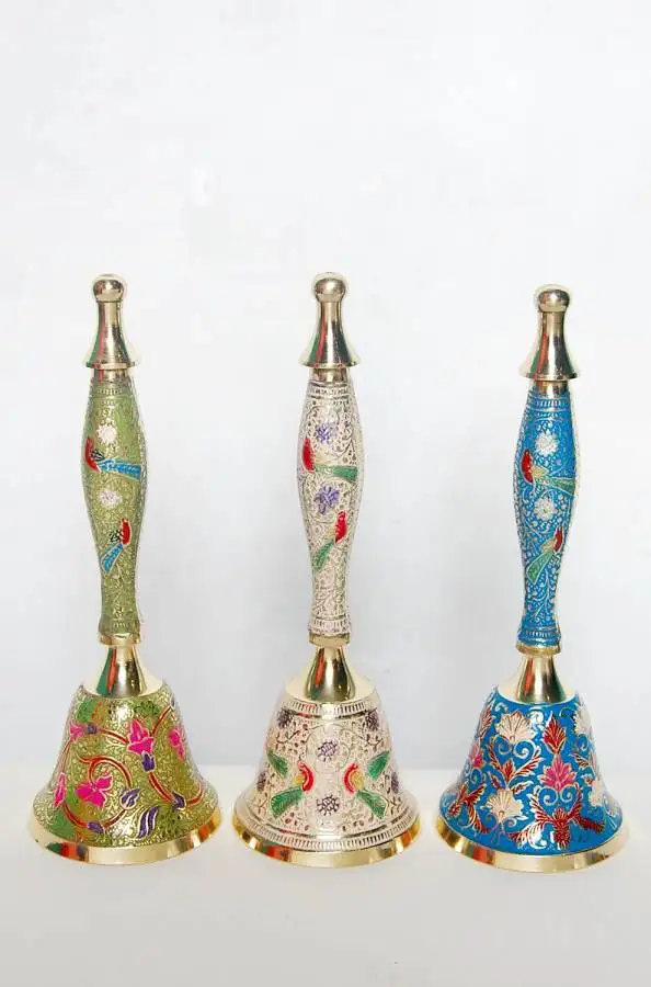 brass shiny polished metal antique bell