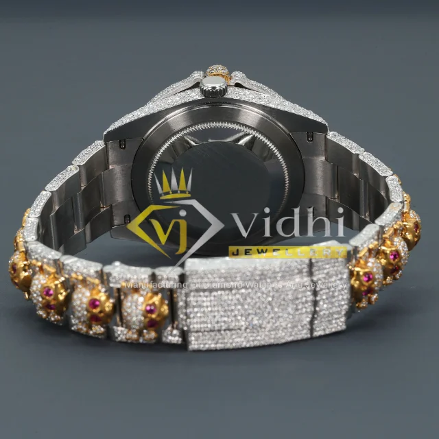 Unique 2024 Luxury Customize Diamond VVS Moissanite LGD Watch Mechanical GIA Certified Full Gold Automatic Watches For Unisex