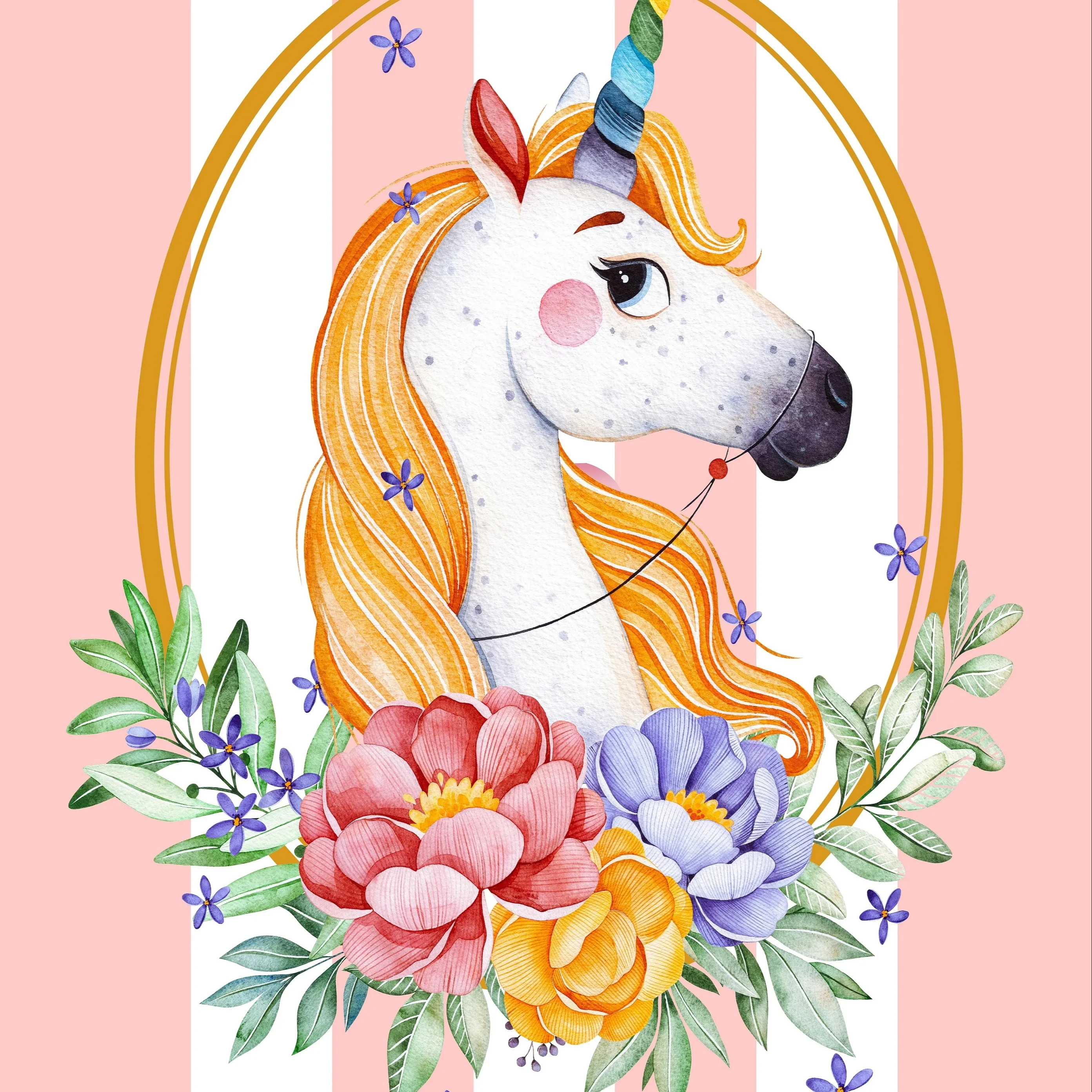 Custom Unicorn Printed Microfiber/Cotton Bath Towels Best Material for Daily Use round Pattern Negotiable Price
