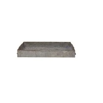 Set of Two Rustic Silver Galvanized Metal Decorative Serving Tray With Mango Wood Handles Galvanized Rectangular Tray