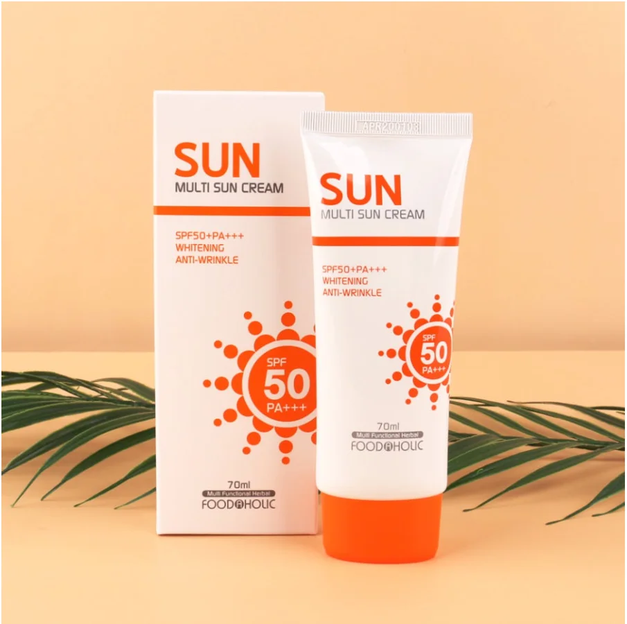 FoodAHolic Muti Sun Cream SPF50+ PA+++ Korea Sun Block Skin Care 70ml UV Protection