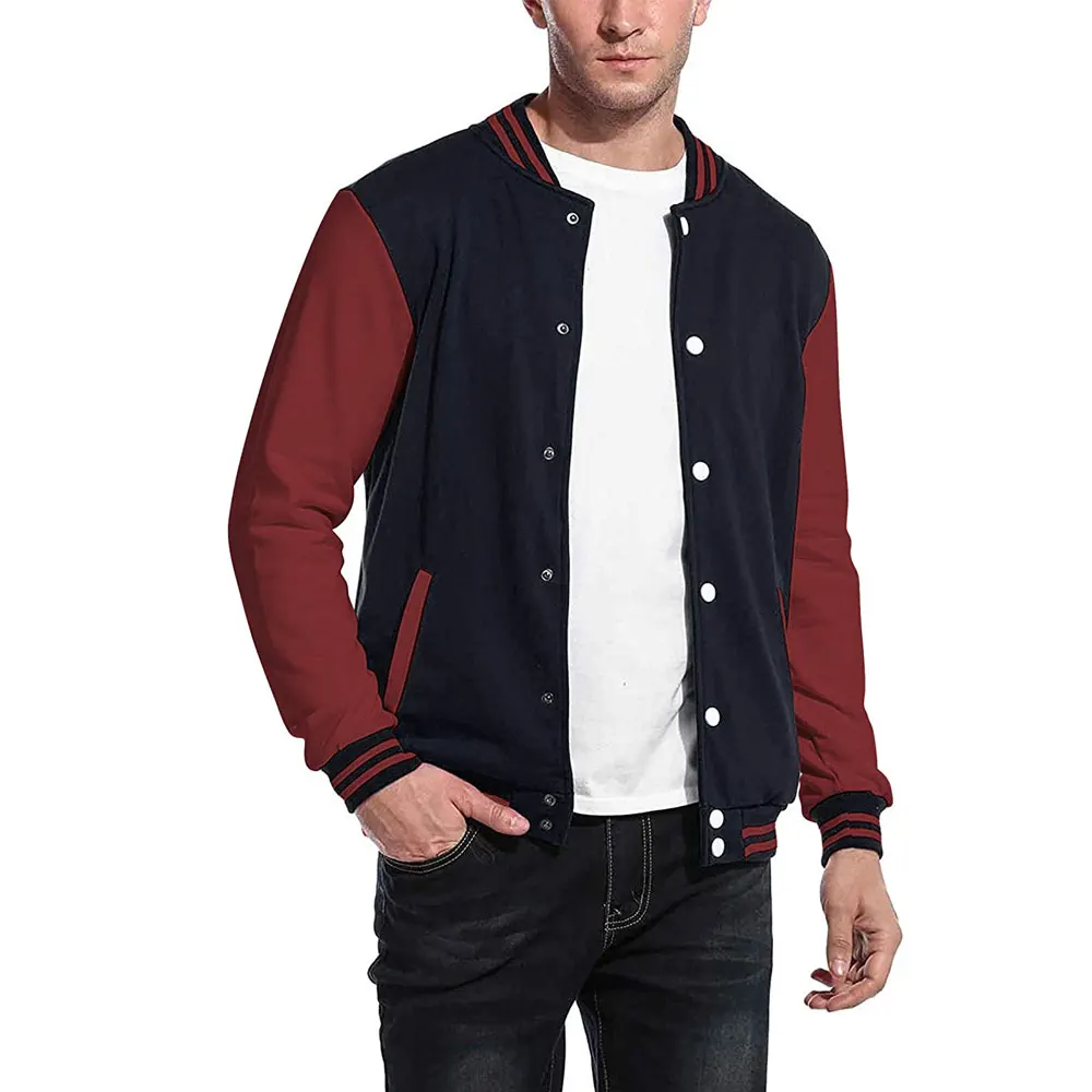 New Style Letterman Vintage Men Custom Varsity Jacket / OEM Service Comfortable Winter Warm Long sleeves Men Varsity Jackets