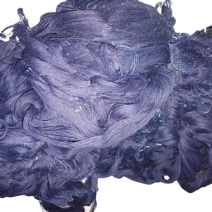 DENIM SIZING YARN WASTE BLUE & BLACK 100% COTTON SIZING FROM BANGLADESH  BEST QUALITY TEXTILE LONG SIZING HARD WASTE FOR RECYCLE