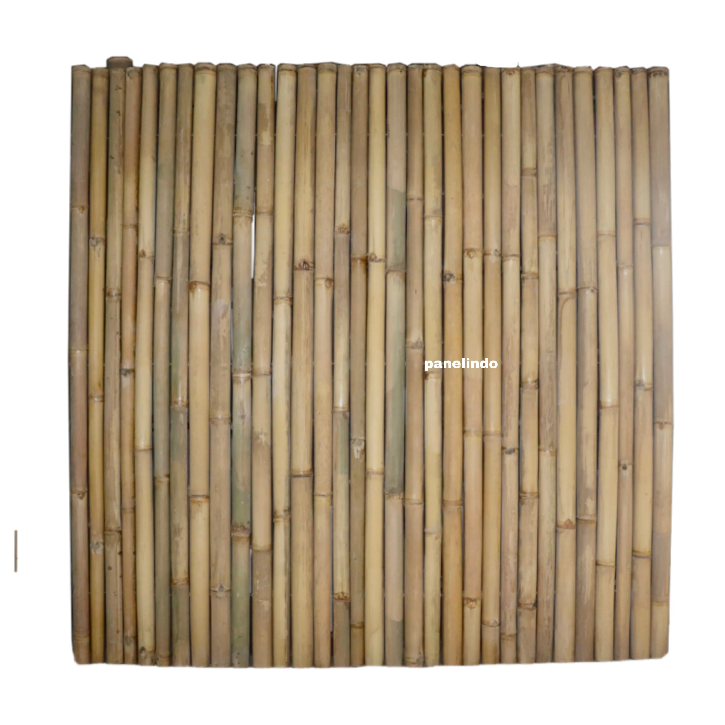 Roll Bamboo Fence Curtain Natural Brown Black Panel