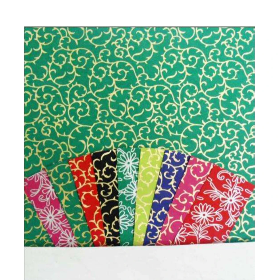 Flower Wrapping Paper handmade cotton rags recycled paper in pack of 8 sheets DIY Crafts Gift Packaging Flower Wrapping Paper