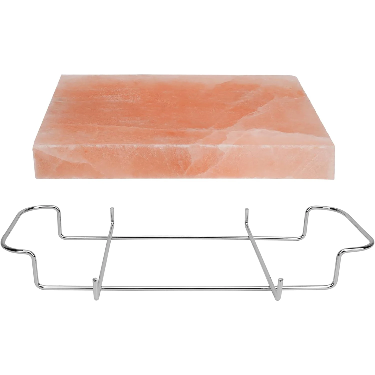 Simple Plate Design Himalayan Salt Cooking Plate with Stove Holder Size 12x8x4 ,8x4x1.8x4x2 Salad Tray Serving Salt Plate