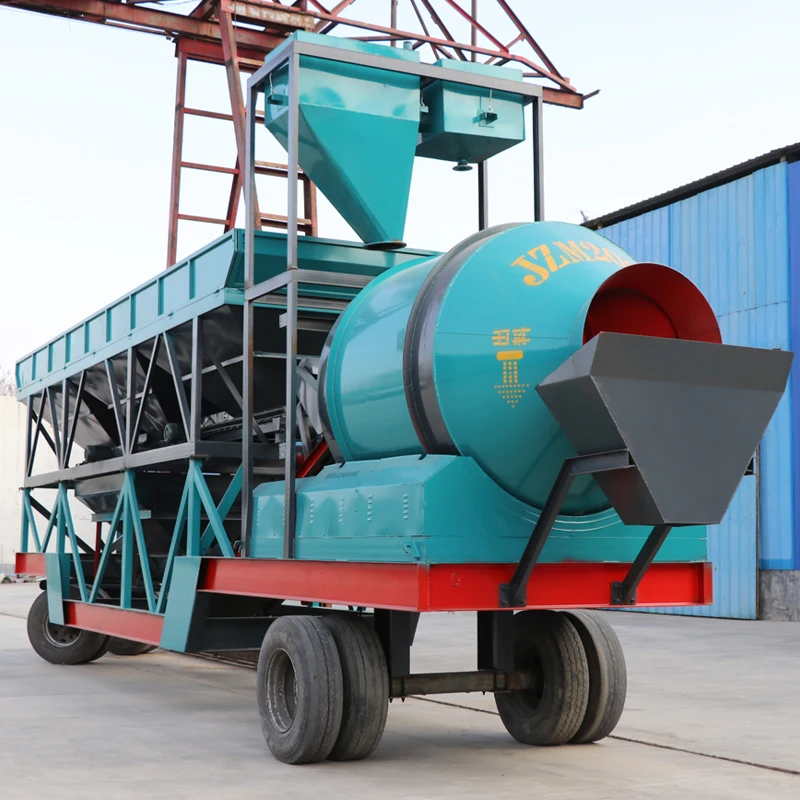Mobile Continuous Asphalt Mixing Plant Good Quality 120m3/h Concrete Batch Mixer High Efficiency Bitumen Batching Plant