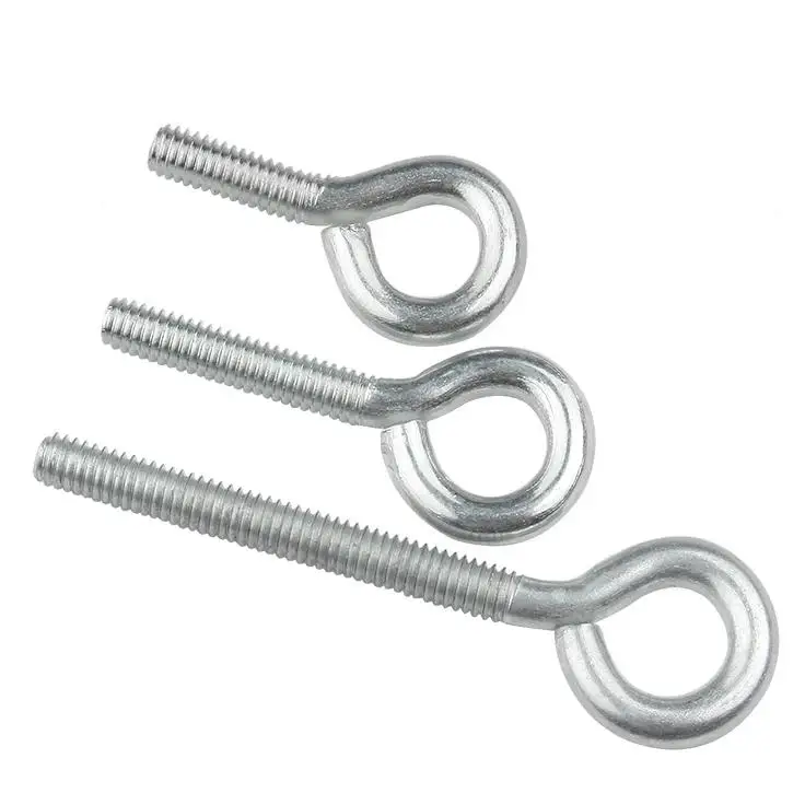 Custom M6 to M40 Stainless Steel Sheep Eye Thread Screw Closed Hook Ring Screw Eye Bolt for Industry Metric Measurement System