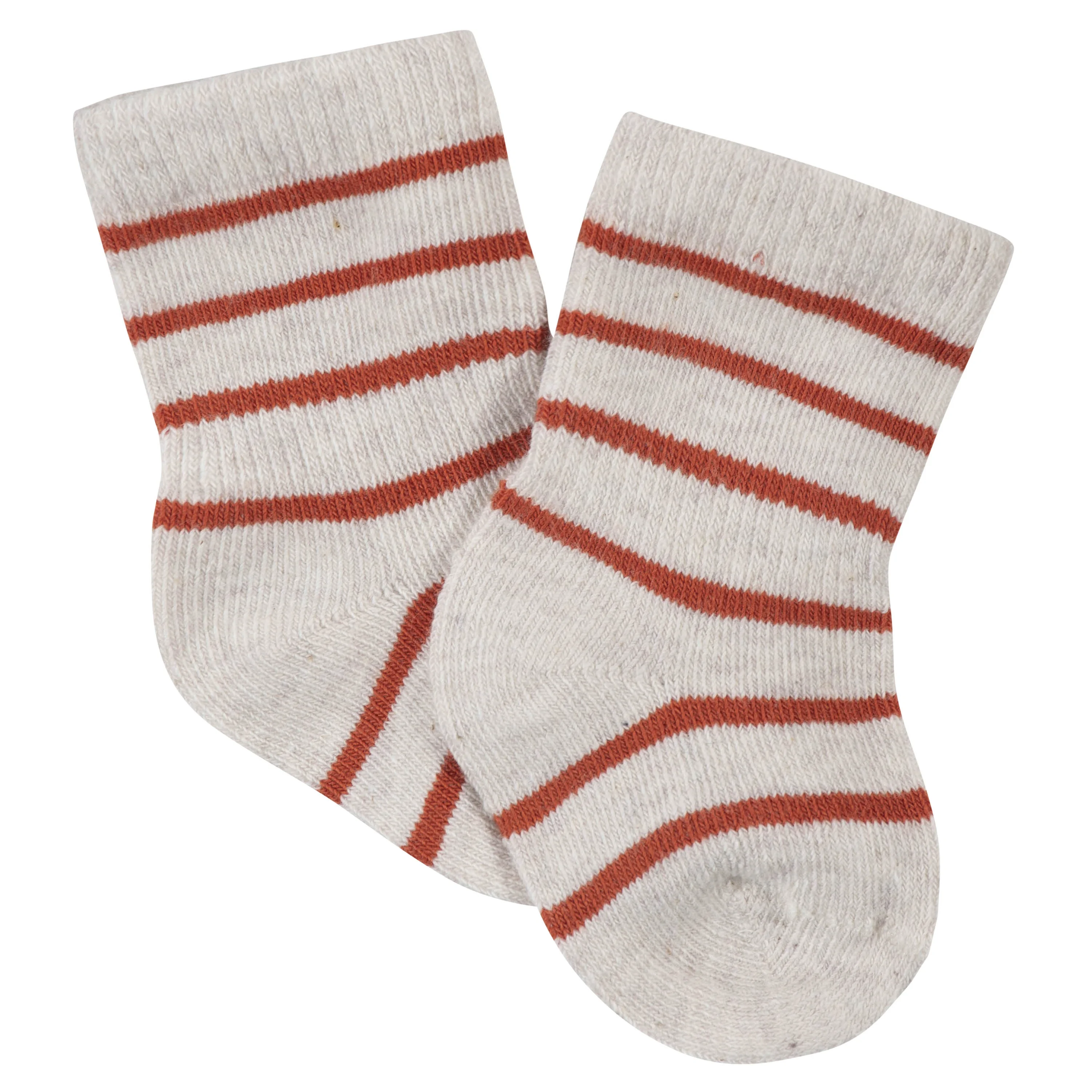 Gerber Unisex 6-Pack Baby Fox Wiggle-Proof Socks Size 0-3 Months for Newborns & Boys