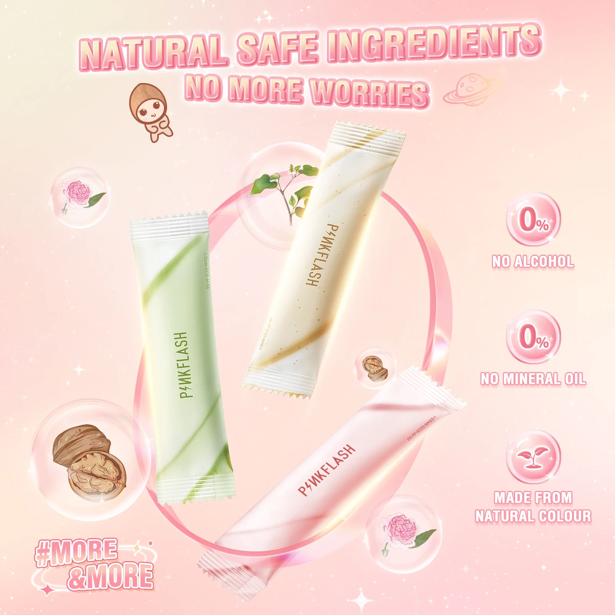 PINKFLASH PF-SC03 Face Skin Care Cleansing Mask Purifying Clay Cream Face Mud Mask Stick