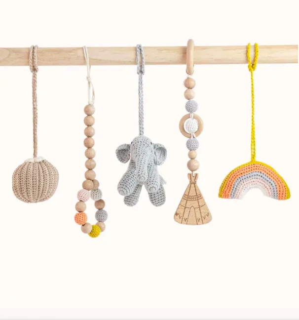 ECO-friendly Crochet Small Elephant Toy Knit Bunny Crochet Toy Handmade Wholesale Baby Toys Crochet made in Vietnam