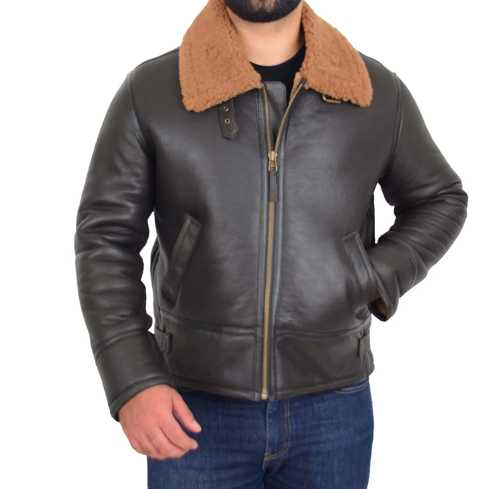 2024 Customized Good Quality Pakistan Made Hot Selling Custom Logo Print Best Supplier Shear-ling B3 Jackets