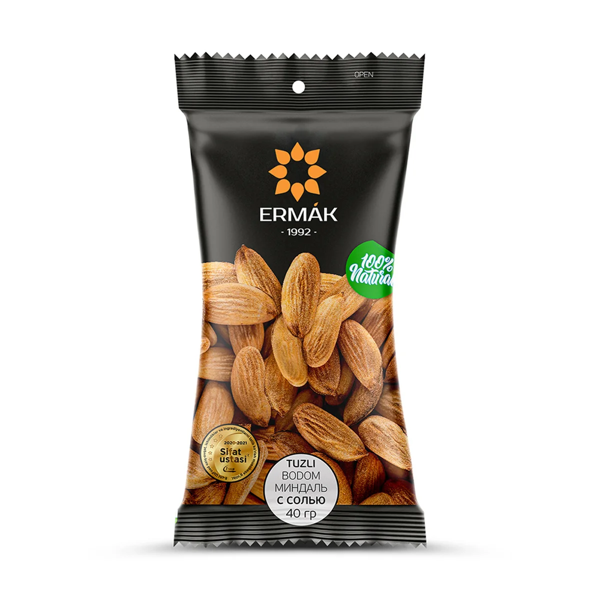 Roasted almonds with salt 40g packs wholesale price nut snacks